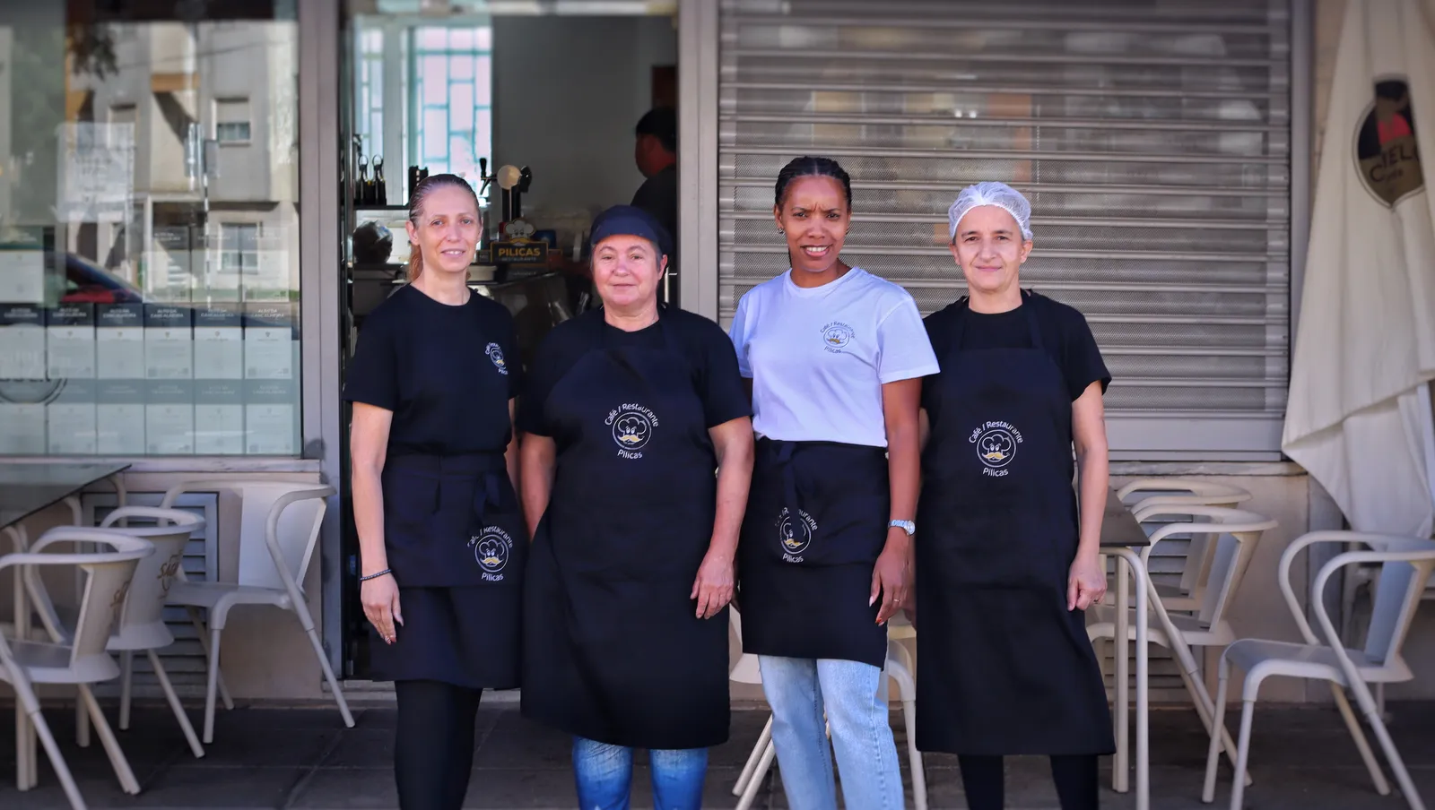 Esplanada do Café Restaurante Pilicas no Barreiro